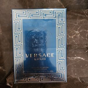Versace Eros Eau de Parfum - Metallic Blue & Gold Box